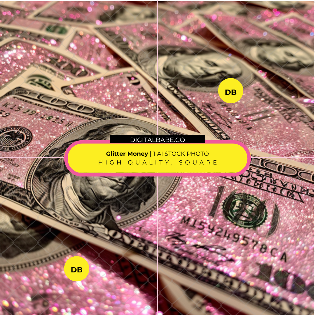 GLITTER PINK MONEY Background / Wallpaper