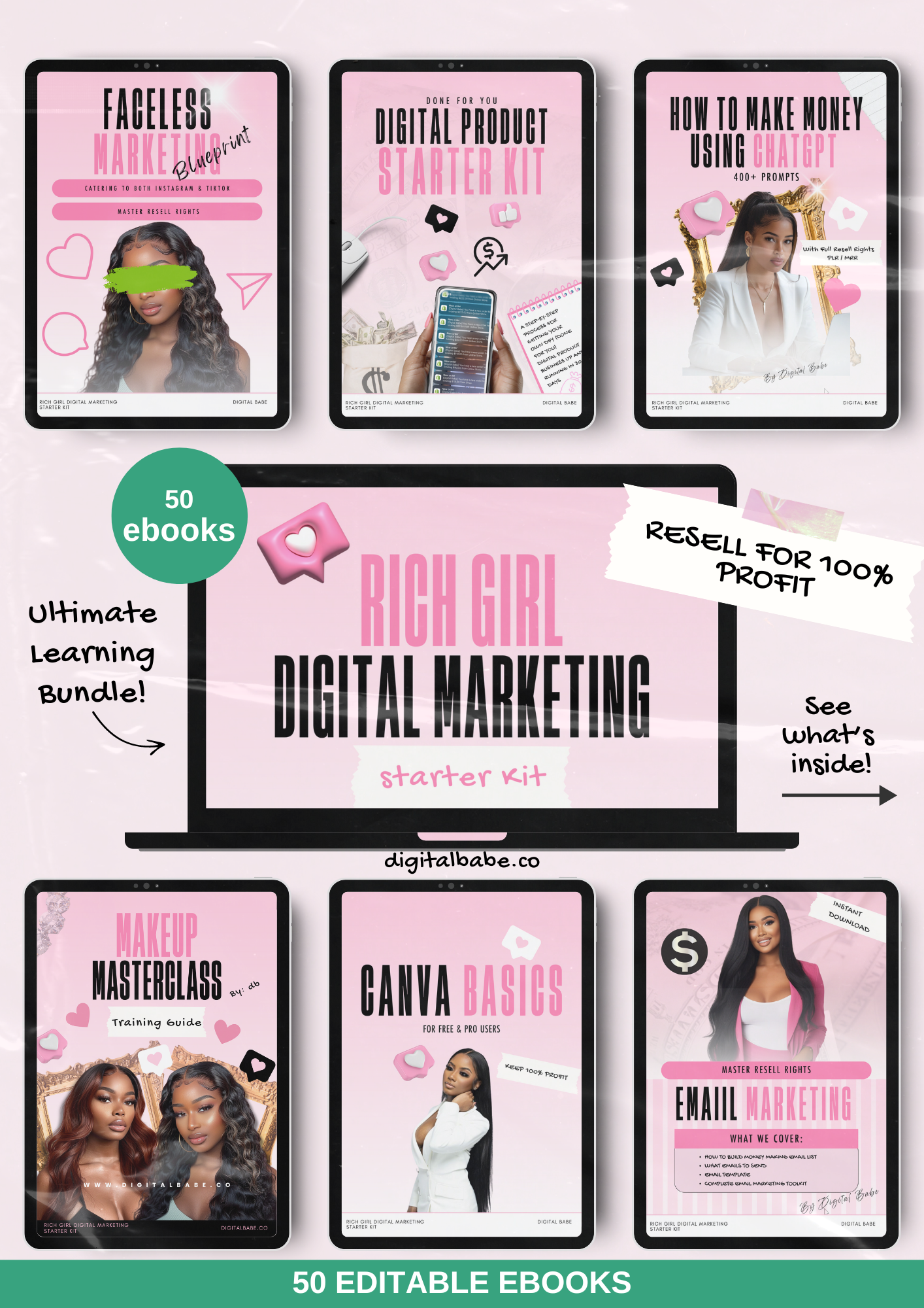 Done for you digital product digital marketing mrr Plr ebook 