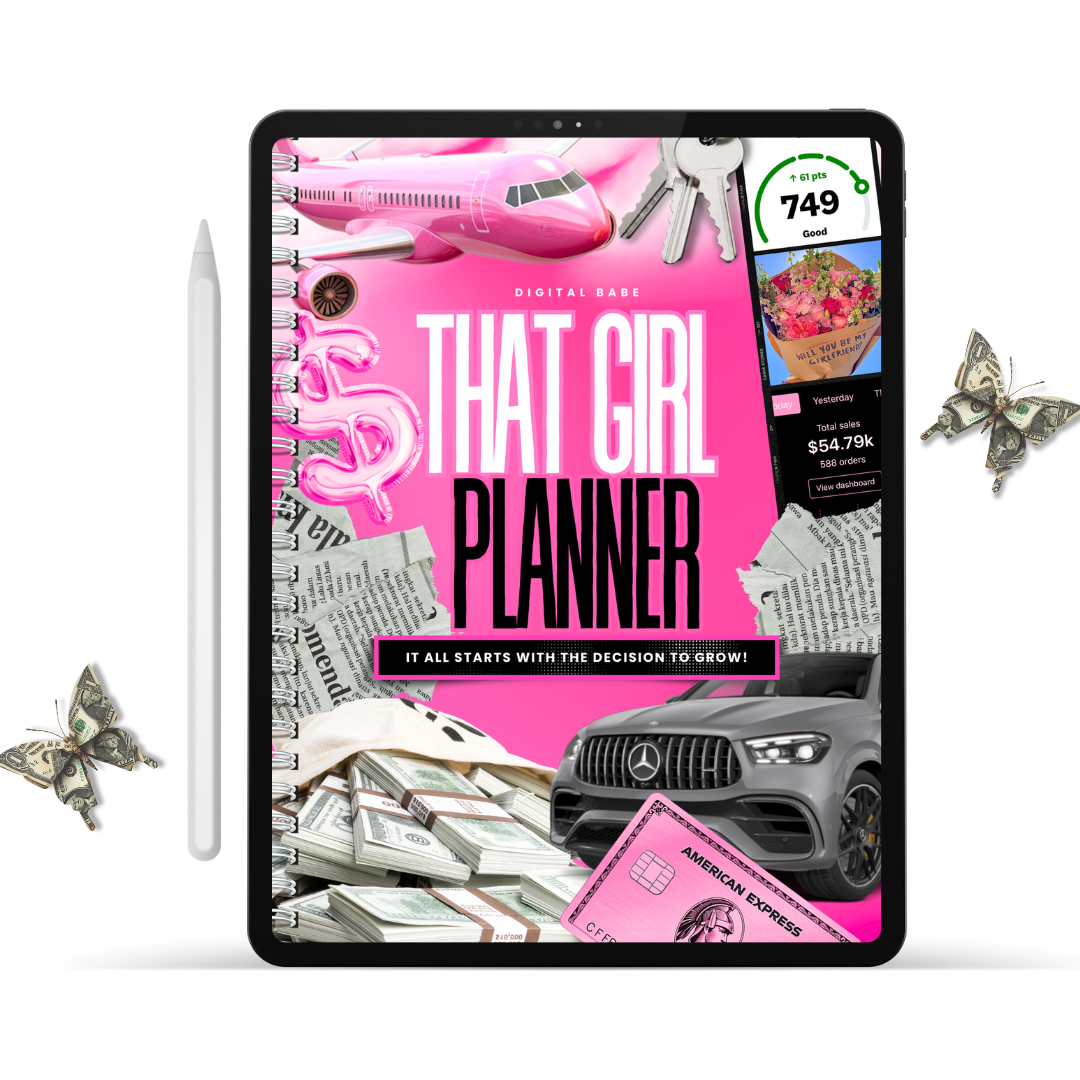 Digital Babe | Pink That Girl Planner